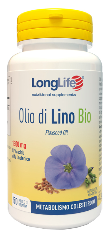 LONGLIFE OLIO DI LINO BIO 50 PERLE DI GELATINA - Magnumfarma.it