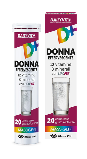 MASSIGEN DONNA MULTIVITAMINICO E MULTIMINERALE EFFERVESCENTE 20 COMPRESSE - Magnumfarma.it