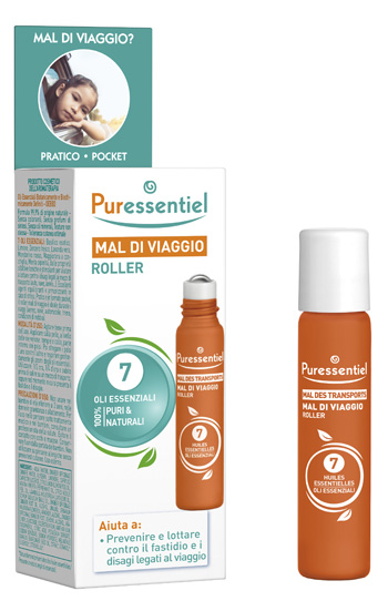 PURESSENTIEL ROLLER MAL DI VIAGGIO 7 OLI ESSENZIALE 5 ML - Magnumfarma.it