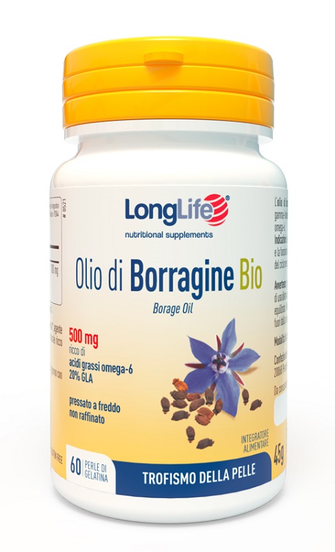 LONGLIFE OLIO BORRAGINE BIO 60 PERLE IN GELATINA - Magnumfarma.it