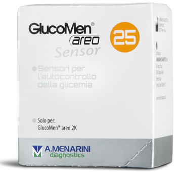 STRISCE MISURAZIONE GLICEMIA GLUCOMEN AREO SENSOR 25 PEZZI - Magnumfarma.it