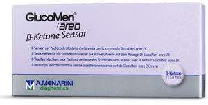 STRISCE MISURAZIONE CHETONEMIA GLUCOMEN AREO B-KETONE SENSOR 10 PEZZI - Magnumfarma.it