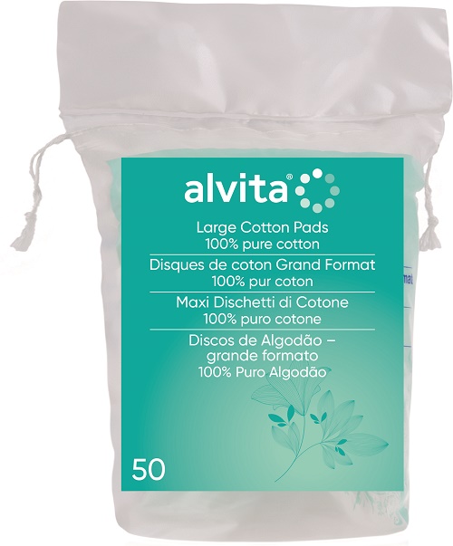 ALVITA MAXI DISCHETTI DI COTONE 100% PURO COTONE 50 PEZZI - Magnumfarma.it
