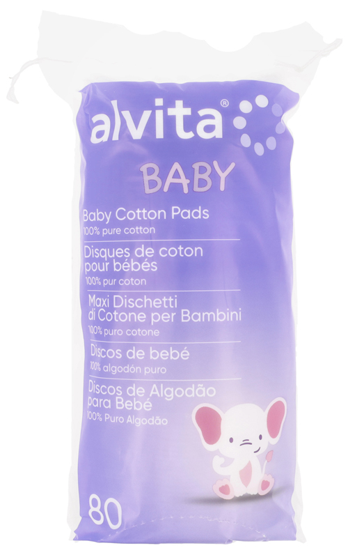 ALVITA BABY MAXI DISCHETTI DI COTONE PER BAMBINI 100% PURO COTONE 80 PEZZI - Magnumfarma.it