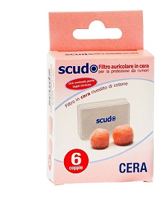 TAPPO AURICOLARE EARPLUG SCUDO IN CERA 6 COPPIE 12 PEZZI ARTICOLO 7EN081 - Magnumfarma.it