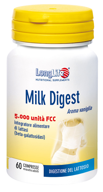 LONGLIFE MILK DIGEST 60 COMPRESSE MASTICABILI - Magnumfarma.it