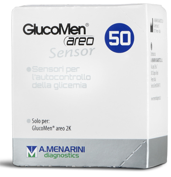 STRISCE MISURAZIONE GLICEMIA GLUCOMEN AREO SENSOR 50 PEZZI - Magnumfarma.it