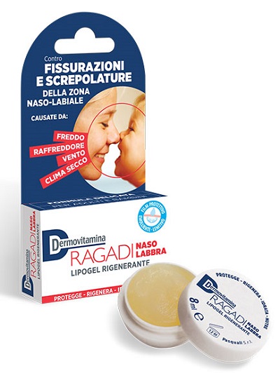 DERMOVITAMINA RAGADI NASO E LABBRA LIPOGEL RIGENERANTE 8 ML - Magnumfarma.it