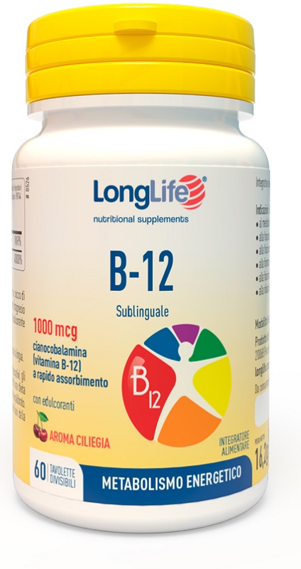 LONGLIFE B12 1000 MCG 60 TAVOLETTE - Magnumfarma.it