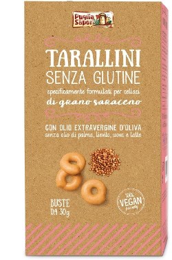 PUGLIA SAPORI TARALLINI GRANO SARACENO 6 BUSTE 30 G - Magnumfarma.it
