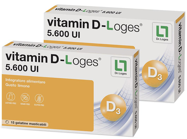 VITAMIN D-LOGES 30 GELATINE MASTICABILI GUSTO LIMONE 42 G - Magnumfarma.it
