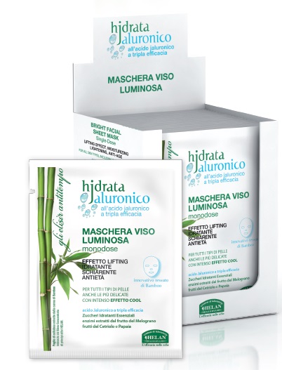 HJDRATA JALURONICO MASCHERA VISO LUMINOSA MONODOSE 15 ML - Magnumfarma.it