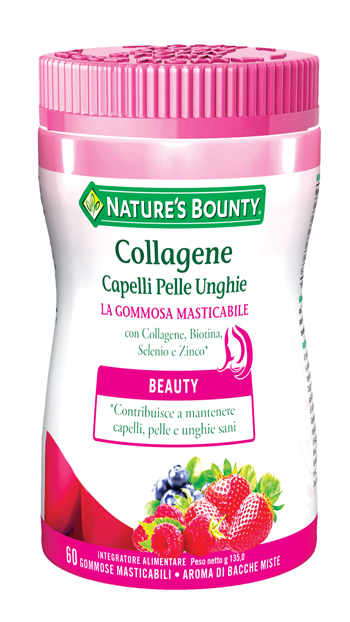 COLLAGENE CAPELLI PELLE UNGHIE 60 GOMMOSE MASTICABILI - Magnumfarma.it