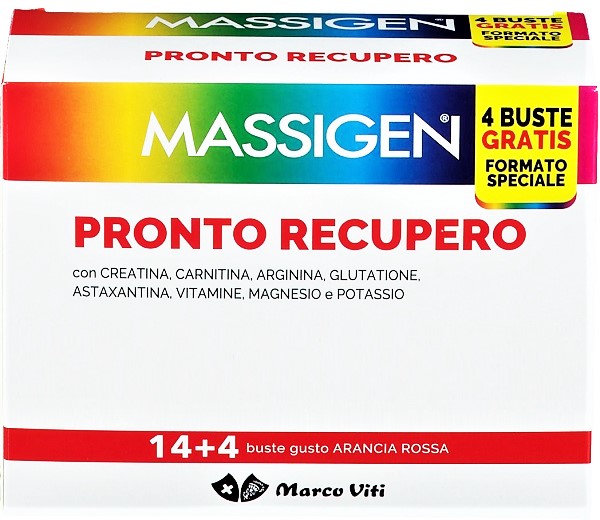 MASSIGEN PRONTO RECUPERO 14 BUSTINE + 4 BUSTINE - Magnumfarma.it