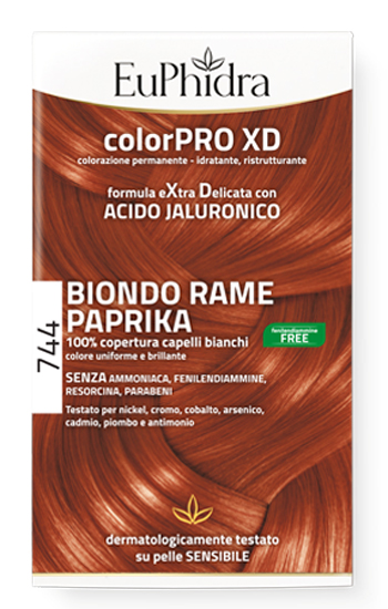EUPHIDRA COLORPRO GEL COLORANTE CAPELLI XD 744 PAPRIKA 50 ML IN FLACONE + ATTIVANTE + BALSAMO + GUANTI - Magnumfarma.it