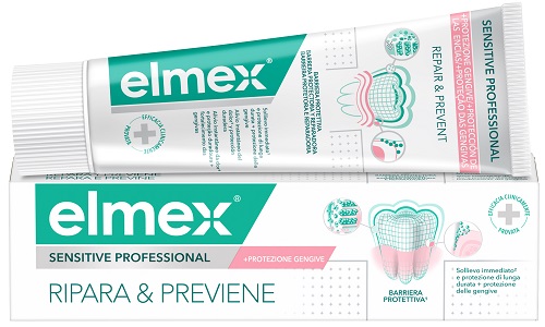 DENTIFRICIO ELMEX SENSITIVE RIPARA & PREVIENE 75 ML - Magnumfarma.it