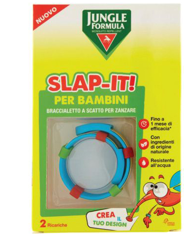 JUNGLE FORMULA SLAP-IT BRACCIALETTO ANTI-ZANZARE PER BAMBINI+ 2 RICARICHE - Magnumfarma.it