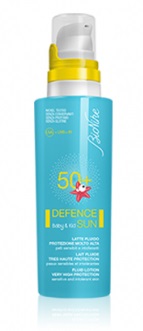 DEFENCE SUN 50+ BABY&KID LATTE FLUIDO PROTEZIONE MOLTO ALTA 125 ML - Magnumfarma.it