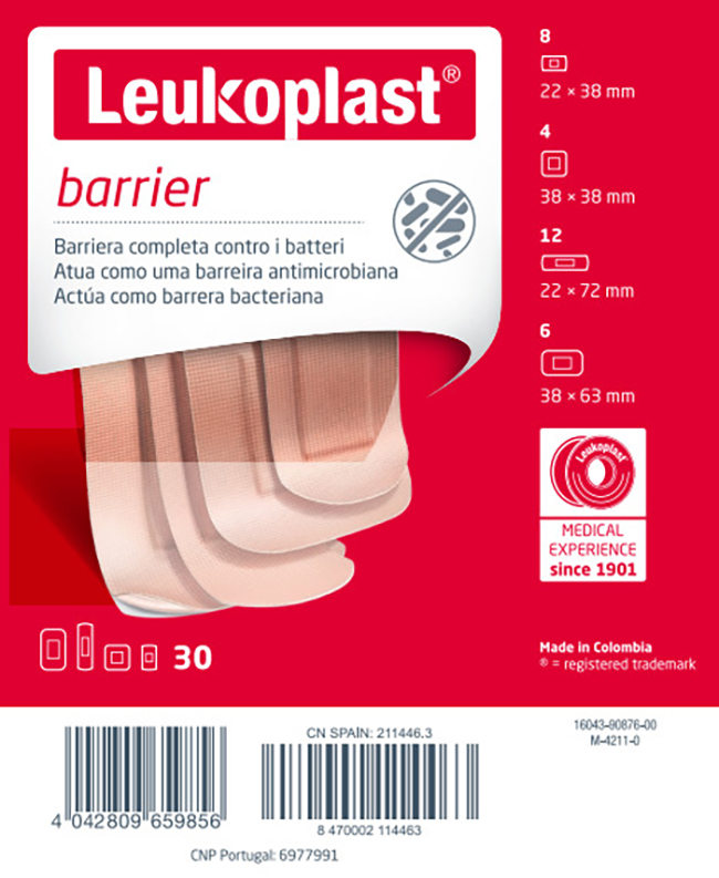 LEUKOPLAST BARRIER 30 PEZZI ASSORTITI - Magnumfarma.it