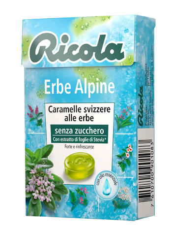 RICOLA ERBE ALPINE SENZA ZUCCHERO 50 G - Magnumfarma.it