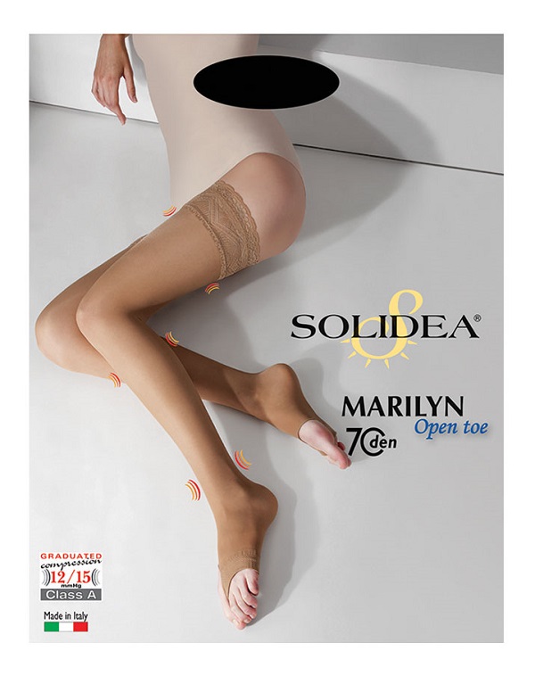 MARILYN 70 PUNTA APERTA CALZA AUTOREGGENTE NERO 3-ML - Magnumfarma.it