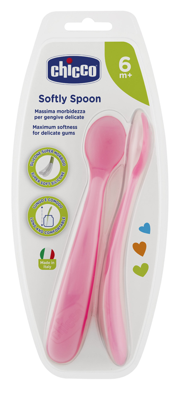 CHICCO CUCCHIAIO SILICONE FEMMINILE BI PACK 6M+ - Magnumfarma.it