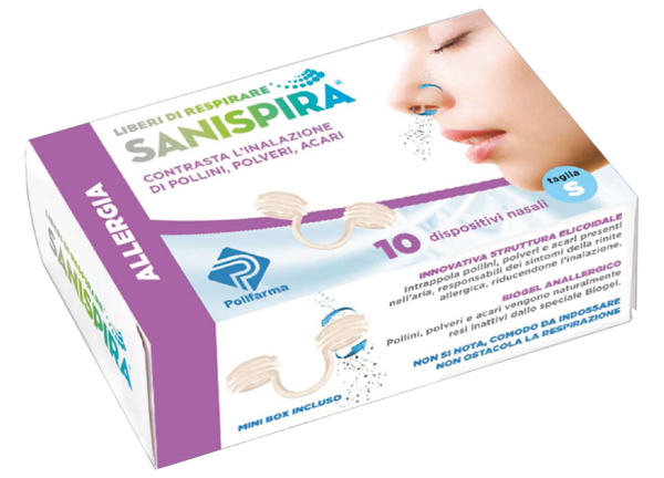 SANISPIRA ALLERGIA DISPOSITIVO NASALE 10 PEZZI TAGLIA S - Magnumfarma.it