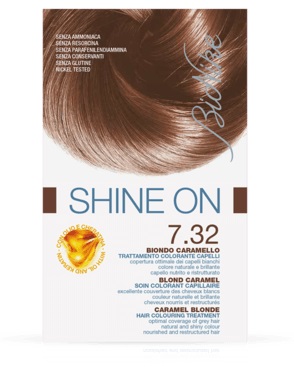 BIONIKE SHINE ON TRATTAMENTO COLORANTE CAPELLI BIONDO CARAMELLO 7.32 - Magnumfarma.it