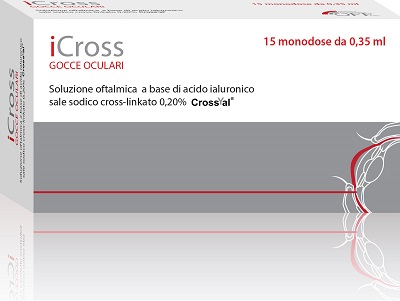 ICROSS SOLUZIONE OFTALMICA ACIDO IALURONICO CROSS-LINKATO 0,2% 15 MONODOSI DA 0,35 ML - Magnumfarma.it