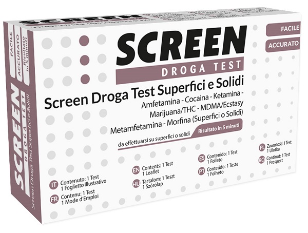 SCREEN DROGA TEST 7 DROGHE SU SUPERFICI SOLIDI O POLVERI - Magnumfarma.it
