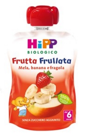 HIPP BIO FRUTTA FRULLATA MELA BANANA FRAGOLA 90 G - Magnumfarma.it