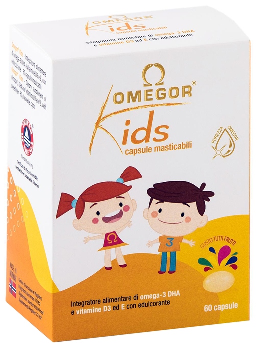OMEGOR KIDS 60 CAPSULE MASTICABILI - Magnumfarma.it