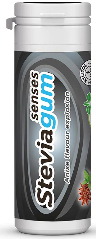 LEMON PHARMA STEVIAGUM BLACK SENSES 20 GOMME - Magnumfarma.it