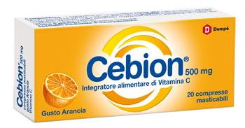 CEBION MASTICABILE ARANCIA VITAMINA C 500 MG 20 COMPRESSE - Magnumfarma.it