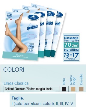 SAUBER COLLANT 70 DENARI MAGLIA LISCIA NERO 3 LINEA CLASSICA - Magnumfarma.it