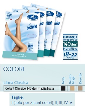 SAUBER COLLANT 140 DENARI MAGLIA LISCIA NERO 3 LINEA CLASSICA - Magnumfarma.it