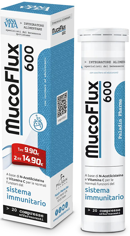 SANAVITA MUCOFLUX 600 20 CAPSULE EFFERVESCENTI - Magnumfarma.it