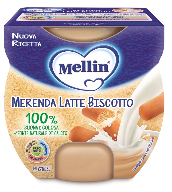 MELLIN MERENDA LATTE BISCOTTO 2 X 100 G - Magnumfarma.it
