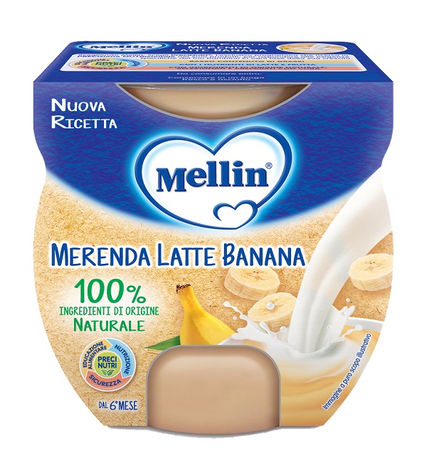 MELLIN MERENDA LATTE BANANA 2 X 100 G - Magnumfarma.it