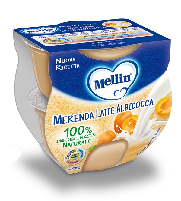 MELLIN MERENDA LATTE ALBICOCCA 2 X 100 G - Magnumfarma.it
