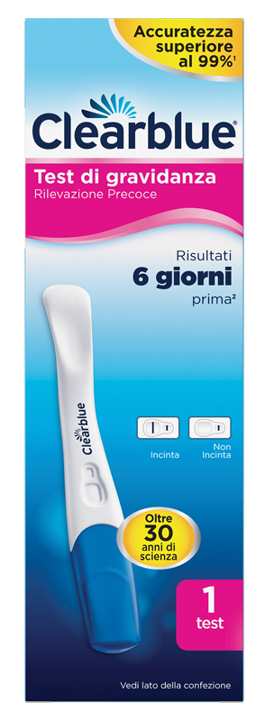 TEST DI GRAVIDANZA CLEARBLUE RILEVAZIONE PRECOCE 1 PEZZO - Magnumfarma.it