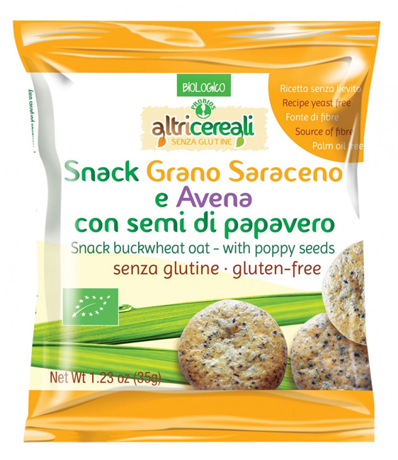 ALTRICEREALI SNACK SARACENO E AVENA CON SEMI DI PAPAVERO 35 G - Magnumfarma.it