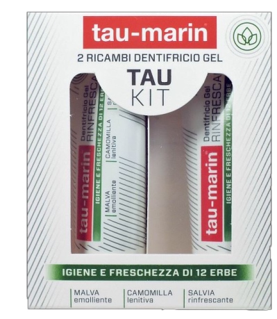 TAU MARIN DENTIFRICIO RINFRESCANTE RICARICA TAU KIT 2X20ML - Magnumfarma.it