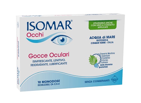 ISOMAR OCCHI GOCCE OCULARI ALL'ACIDO IALURONICO 0,20% 10 FLACONCINI - Magnumfarma.it