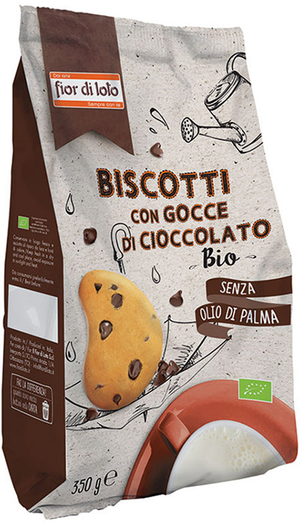 BISCOTTI CON GOCCE DI CIOCCOLATO BIO 350 G - Magnumfarma.it