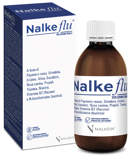 NALKEFLU SOLUZIONE ORALE 200 ML + 1  BUSTINA DA 2,5 G - Magnumfarma.it