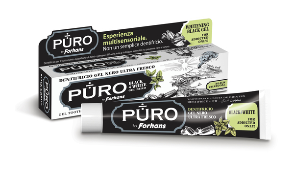 DENTIFRICIO FORHANS GEL BLACK4WHITE - Magnumfarma.it