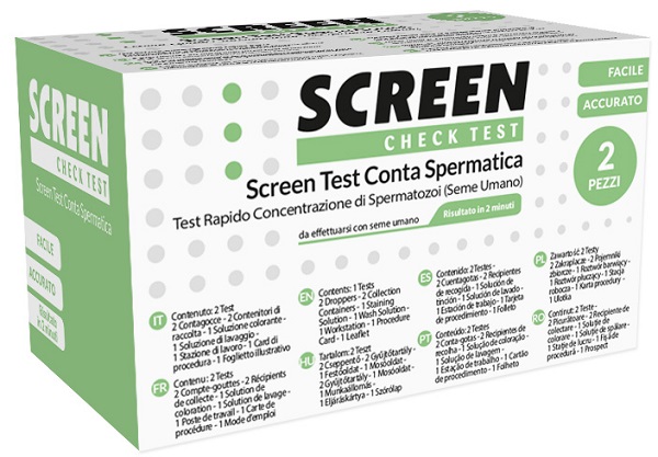 SCREEN TEST CONTA SPERMATICA SCREEN 2 PEZZI - Magnumfarma.it