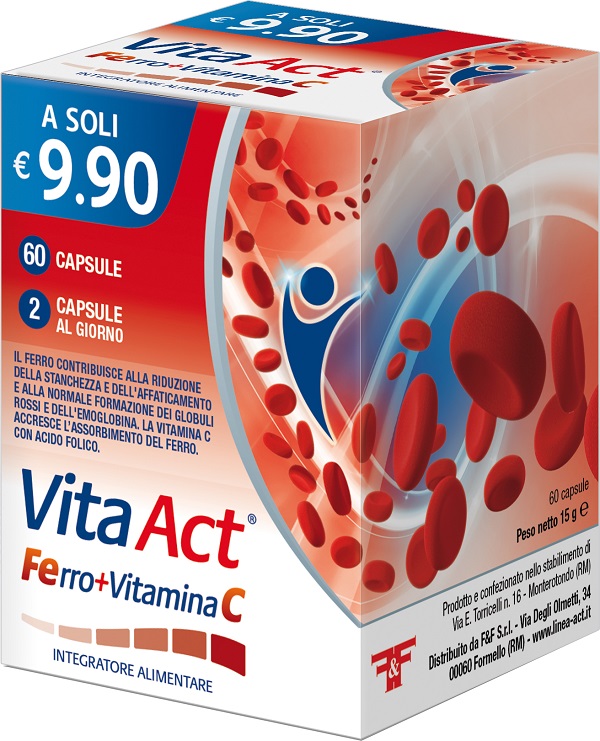 VITA ACT FERRO+VITAMINA C 60 CAPSULE - Magnumfarma.it