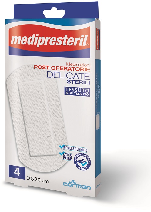 MEDICAZIONE POST OPERATORIA MEDIPRESTERIL DELICATA TNT 10X20CM 5 PEZZI - Magnumfarma.it